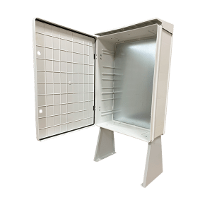 Outdoor Electrical Panel with Inner Mounting Plate (Free-Standing Base & Canopy roof)